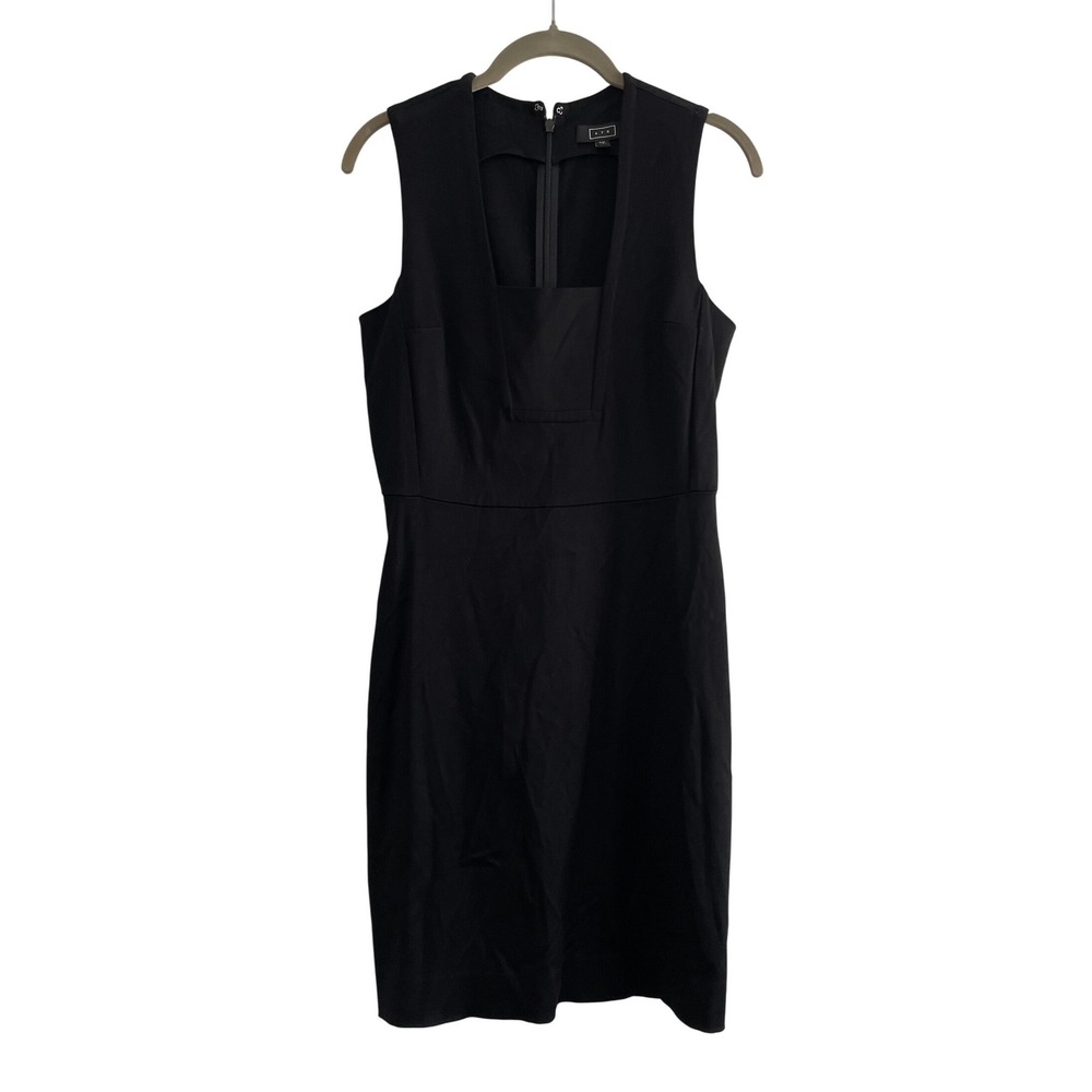 AYR Black Sleeveless Sheath Dress Layered V-Neck Viscose Blend Size 2